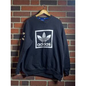Adidas Originals Trefoil Crewneck Sweatshirt – Black – Men’s Large